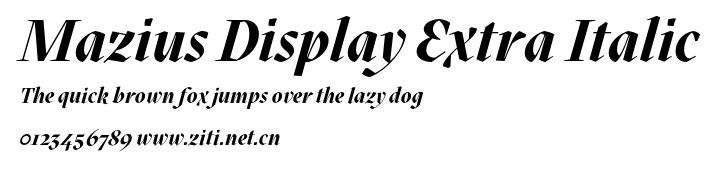 Mazius Display Extra Italic.otf