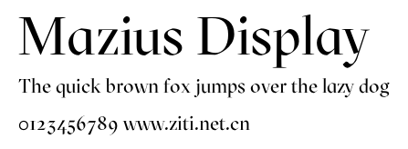 Mazius Display.otf字體轉換器圖片