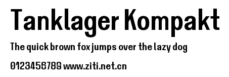 Tanklager Kompakt.ttf字體轉換器圖片