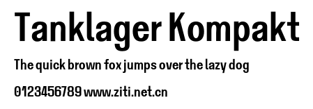 Tanklager Kompakt.otf字體轉換器圖片