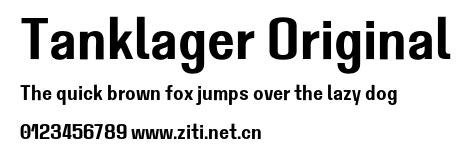 Tanklager Original.otf字體轉換器圖片