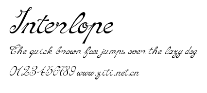 Interlope.ttf字體轉換器圖片