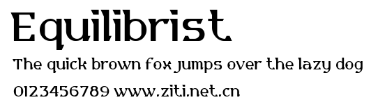 Equilibrist.ttf字體轉換器圖片