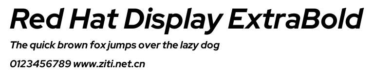 Red Hat Display ExtraBold.ttf字體轉換器圖片