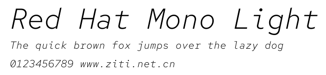 Red Hat Mono Light.ttf字體轉換器圖片
