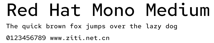 Red Hat Mono Medium.ttf字體轉換器圖片