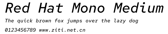 Red Hat Mono Medium.ttf字體轉換器圖片