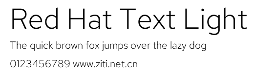 Red Hat Text Light.ttf字體轉換器圖片