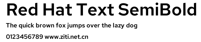 Red Hat Text SemiBold.ttf字體轉換器圖片