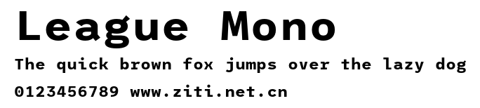 League Mono.otf字體轉換器圖片