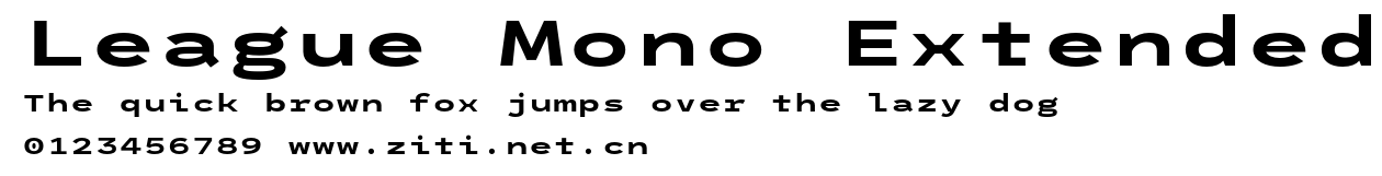 League Mono Extended.otf字體轉換器圖片
