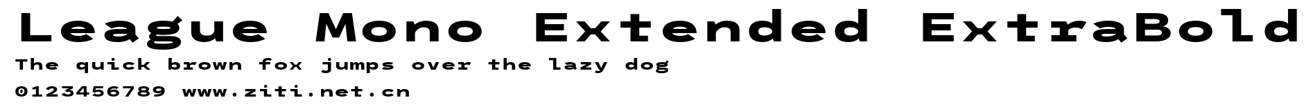 League Mono Extended ExtraBold.otf
