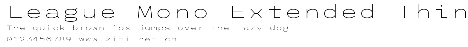 League Mono Extended Thin.otf