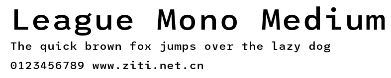 League Mono Medium.otf字體轉換器圖片