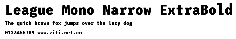 League Mono Narrow ExtraBold.otf
