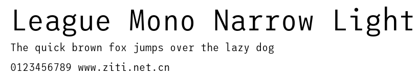 League Mono Narrow Light.otf