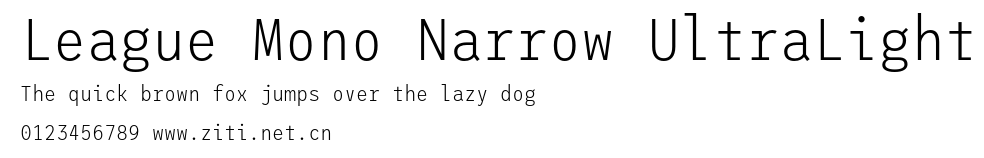 League Mono Narrow UltraLight.otf