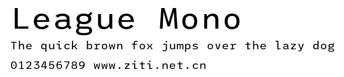 League Mono.otf字體轉換器圖片