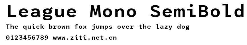 League Mono SemiBold.otf字體轉換器圖片