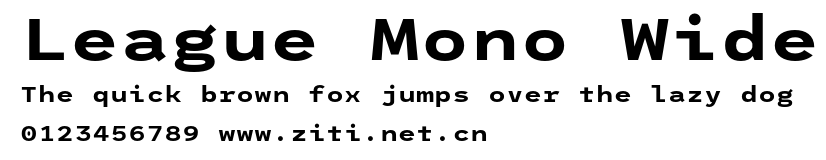 League Mono Wide.otf字體轉換器圖片