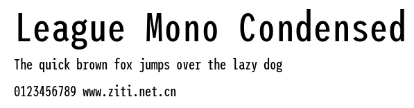 League Mono Condensed.ttf字體轉換器圖片