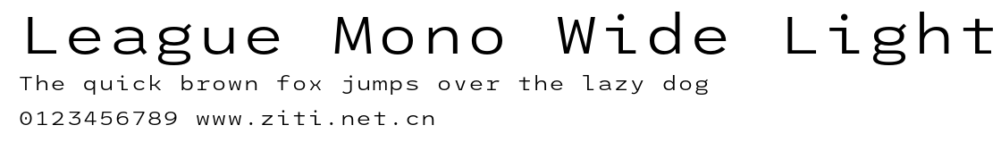 League Mono Wide Light.otf字體轉換器圖片