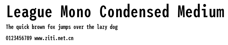 League Mono Condensed Medium.ttf字體轉換器圖片