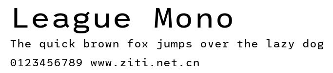 League Mono.ttf字體轉換器圖片