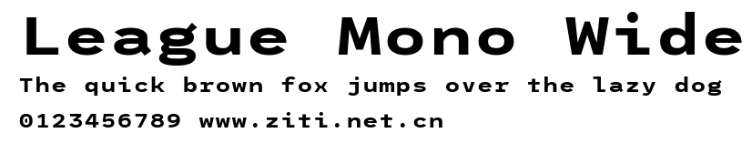League Mono Wide.ttf字體轉換器圖片