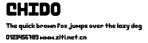 CHIDO.otf字體轉換器圖片