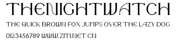 TheNightWatch .ttf字體轉換器圖片
