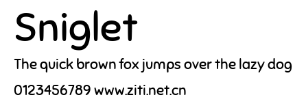 Sniglet.ttf字體轉換器圖片