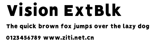 Vision ExtBlk.otf字體轉換器圖片