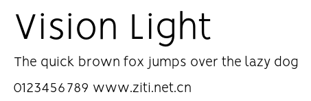 Vision Light.otf字體轉換器圖片