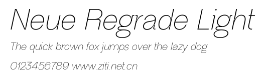 Neue Regrade Light.otf字體轉換器圖片