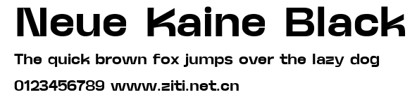 Neue Kaine Black.ttf字體轉換器圖片
