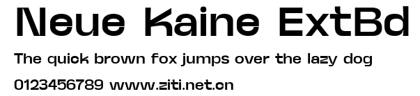 Neue Kaine ExtBd.ttf字體轉換器圖片