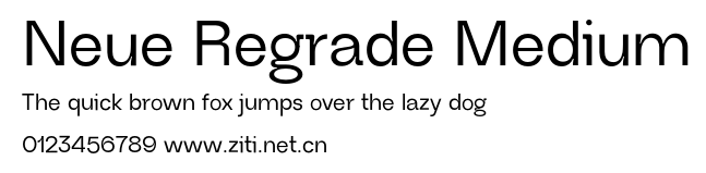 Neue Regrade Medium.otf字體轉換器圖片