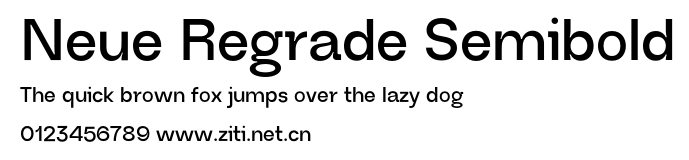 Neue Regrade Semibold.otf字體轉換器圖片