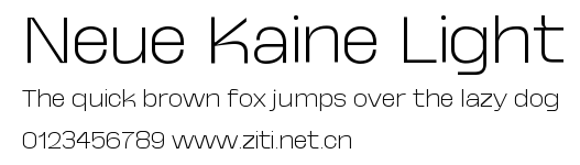 Neue Kaine Light.ttf字體轉換器圖片