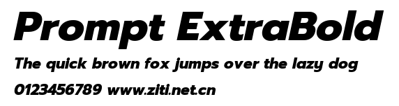 Prompt ExtraBold.ttf字體轉換器圖片