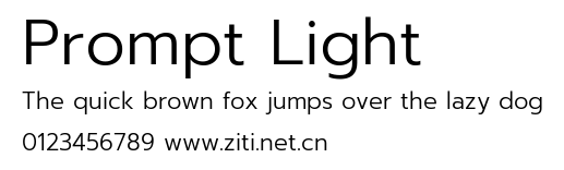 Prompt Light.ttf字體轉換器圖片
