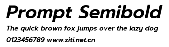 Prompt Semibold.ttf字體轉換器圖片