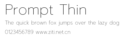 Prompt Thin.ttf字體轉換器圖片