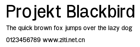 Projekt Blackbird.otf