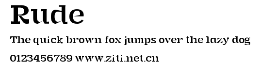 Rude.ttf字體轉換器圖片