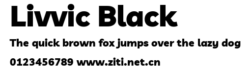 Livvic Black.ttf字體轉換器圖片