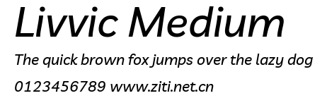 Livvic Medium.ttf字體轉換器圖片