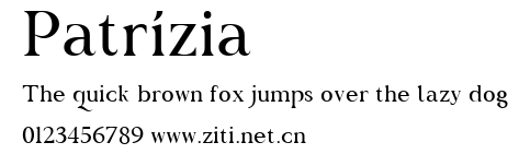 Patrízia.ttf字體轉換器圖片