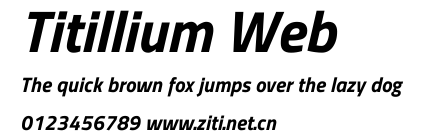 Titillium Web.ttf字體轉換器圖片